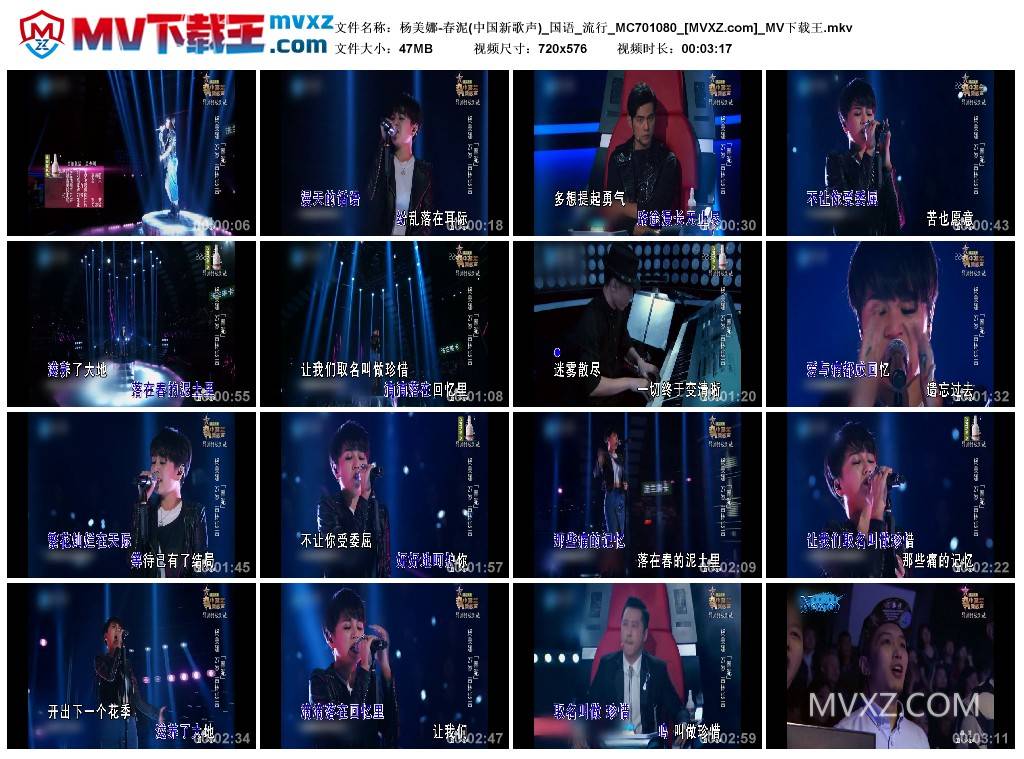 杨美娜-春泥(中国新歌声)_国语_流行_MC701080